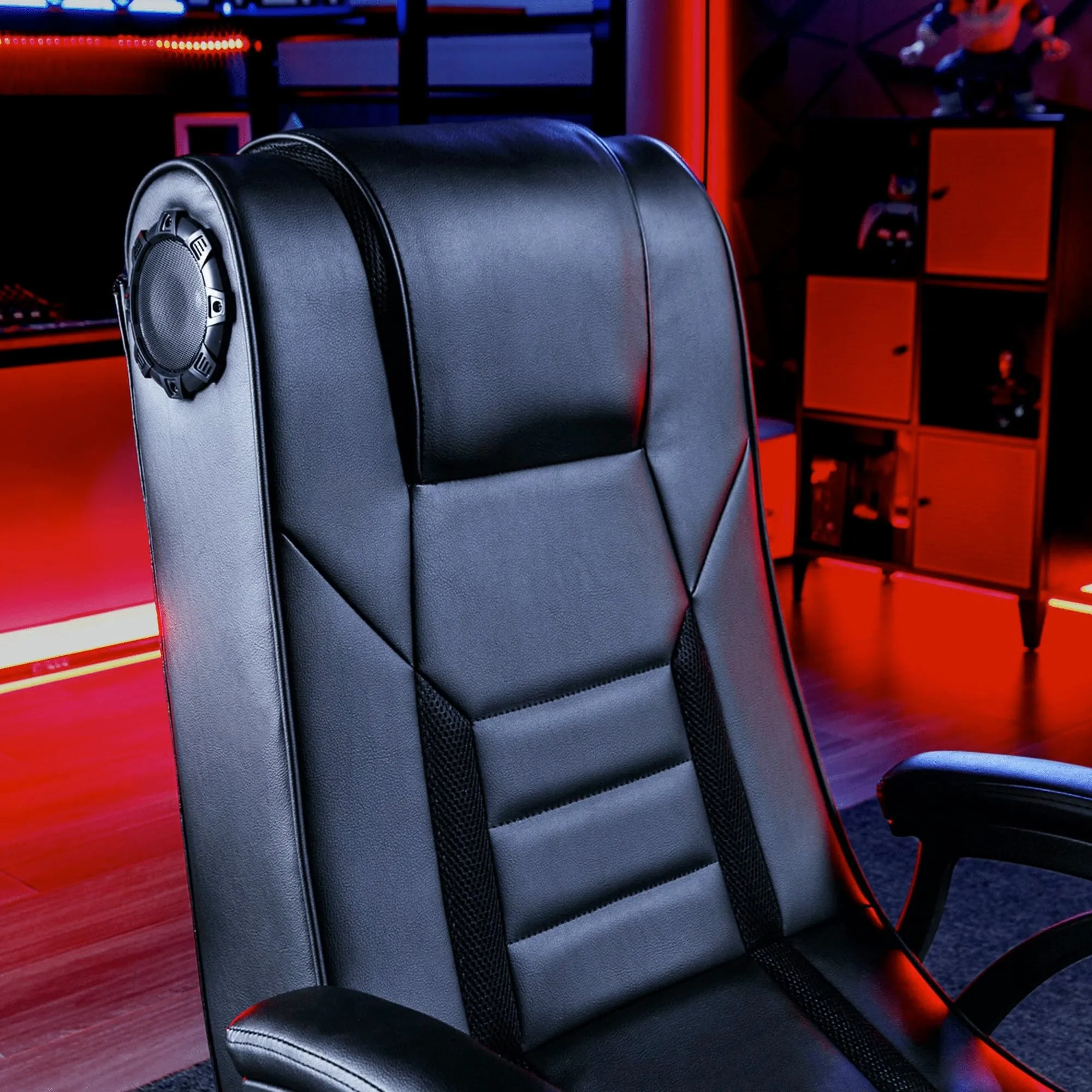 Mammoth 2.1 Bluetooth Pedestal Gaming Chair, Black