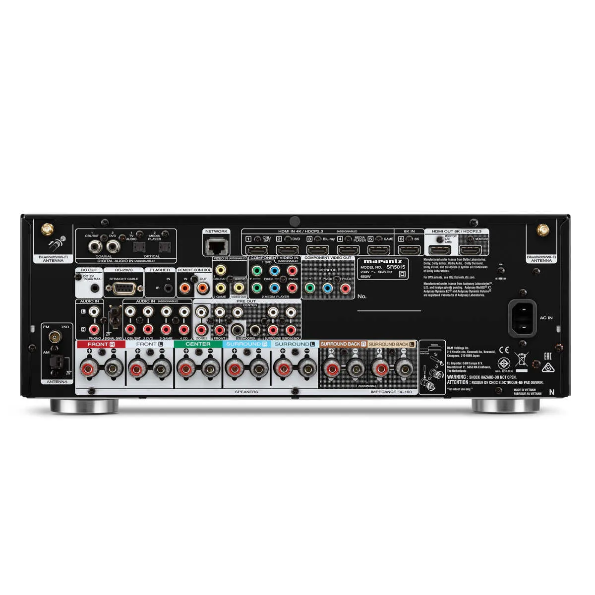Marantz SR5015 7.2 Ch 8K AV Receiver with 3D Sound and HEOS Built-in