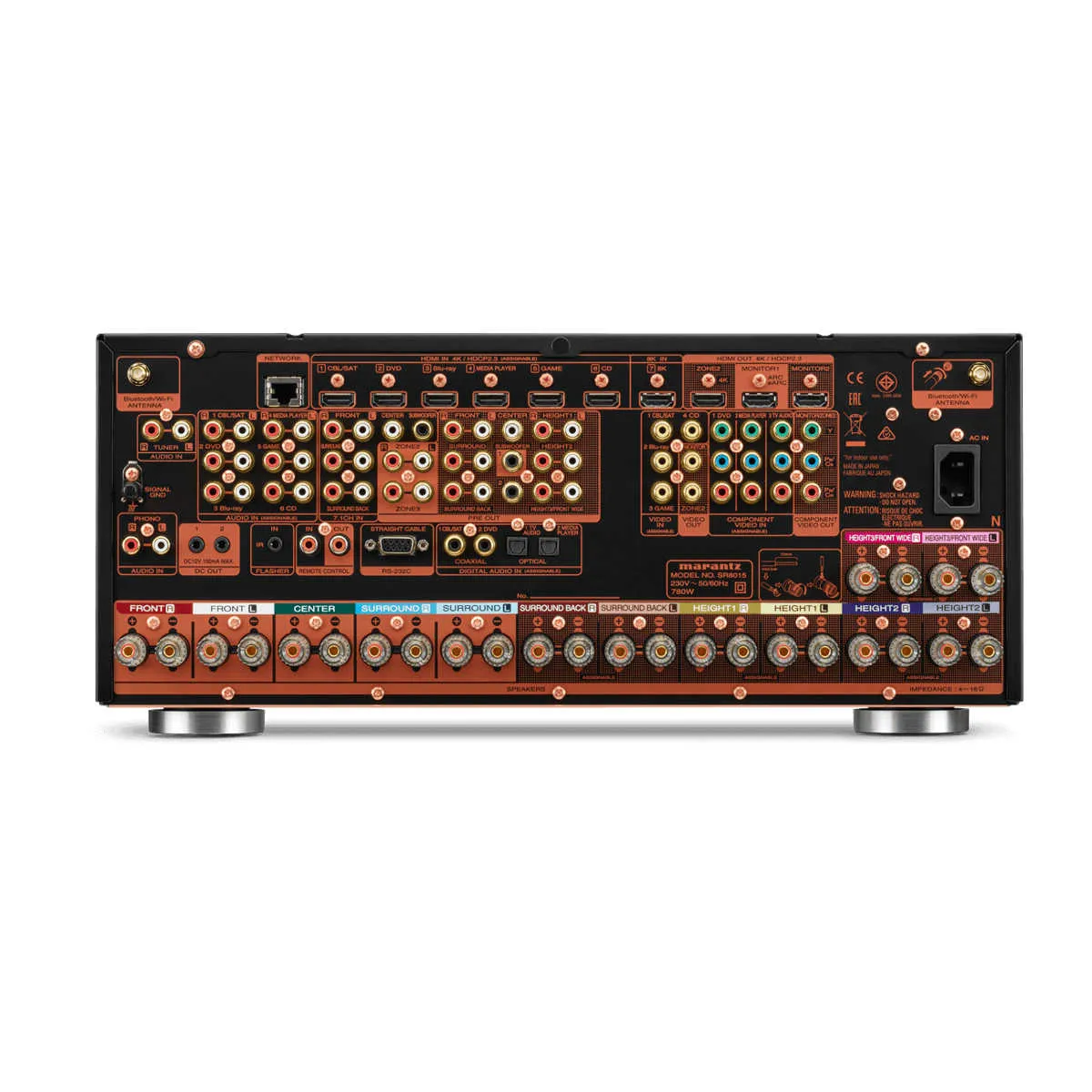 Marantz SR8015 11.2 Ch 8K AV Receiver with 3D Sound and HEOS Built-in