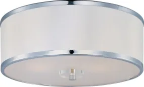 Metro 15.75" 3 Light Semi-Flush Mount in Polished Chrome