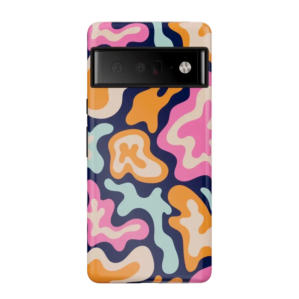 Midnight Color Splash | Abstract Retro Google Pixel Case