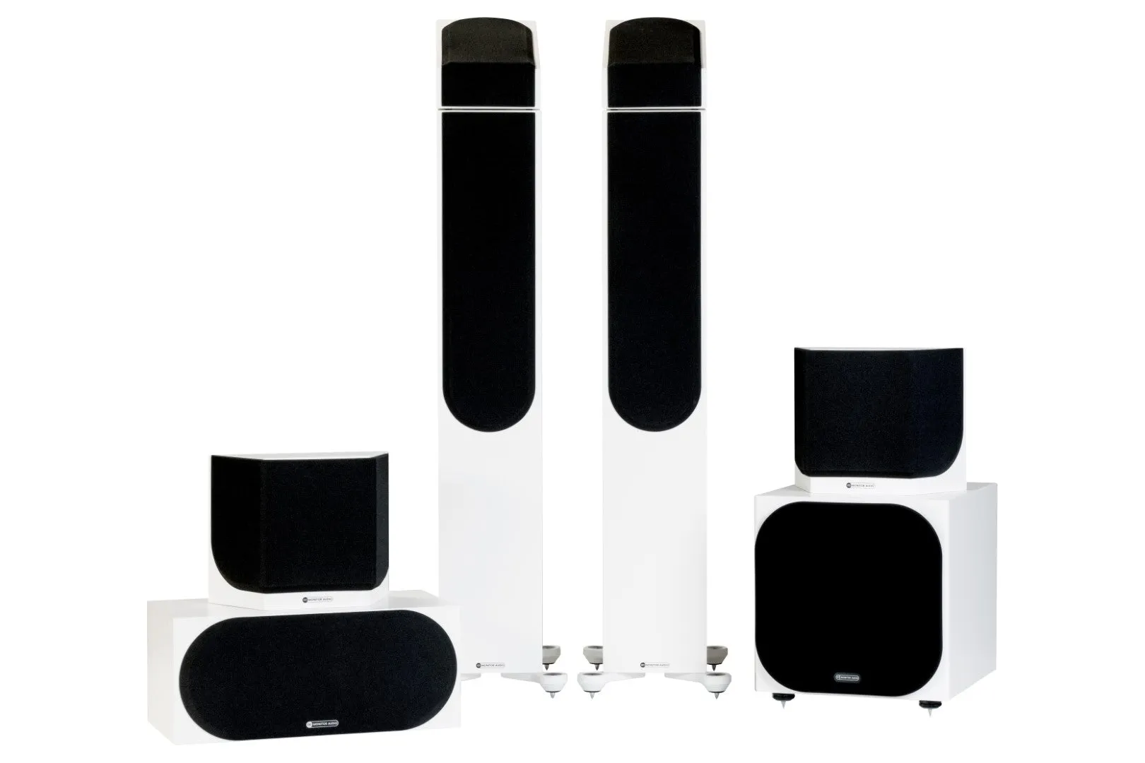 Monitor Audio Silver 300 7G Dolby Atmos 7.1.2 Package - Satin White