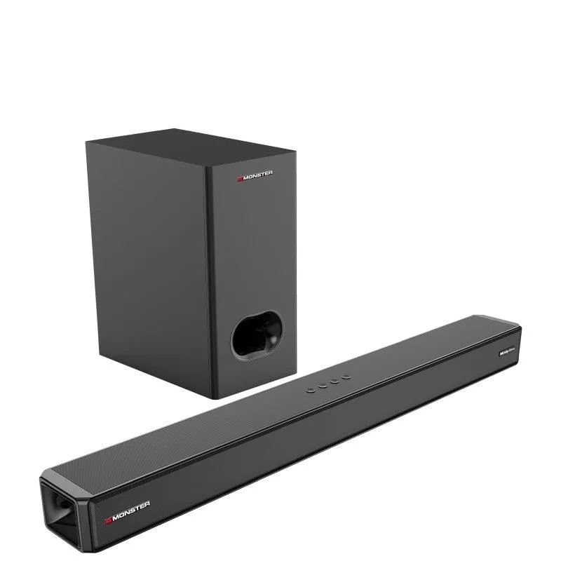 Monster Soundbar 2.1.2 Channel Dolby Atmos 100-Watt with Wireless Subwoofer