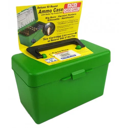 Mtm Deluxe 50 Round Ammo Case Medium