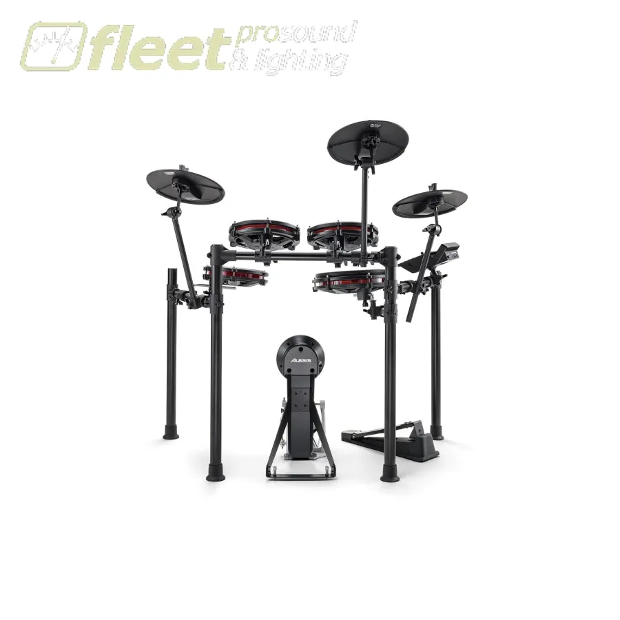 NITRO MAX KIT Eight Piece Electronic Drum Kit with Mesh Heads and Bluetooth