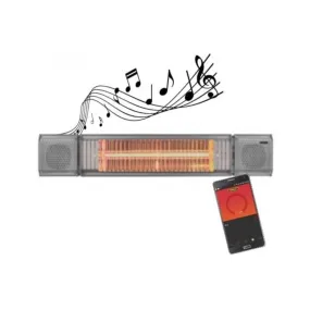 Original SUNHEAT and Beat Electric Wall or Tripod Mounted Patio Heater with Remote