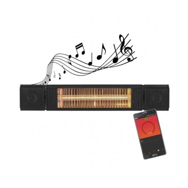Original SUNHEAT and Beat Electric Wall or Tripod Mounted Patio Heater with Remote