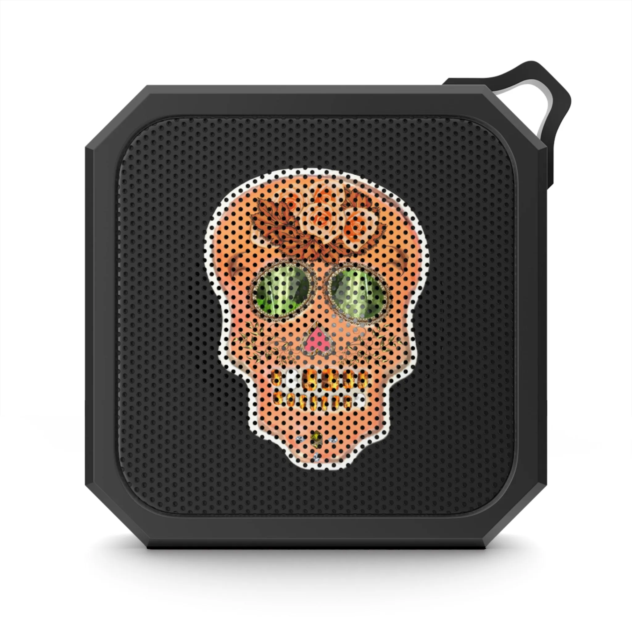 Peach Orange Skull Head Blackwater Outdoor Bluetooth Speaker