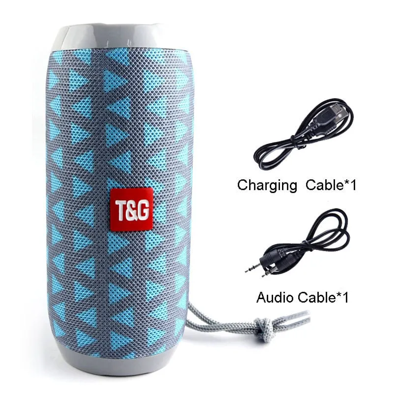 Portable Bluetooth Speaker 20w Wireless Bass Column Waterproof Outdoor USB Speakers AUX  Subwoofer