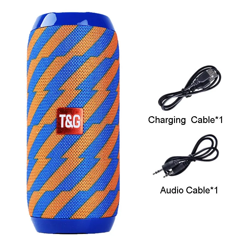 Portable Bluetooth Speaker 20w Wireless Bass Column Waterproof Outdoor USB Speakers AUX  Subwoofer