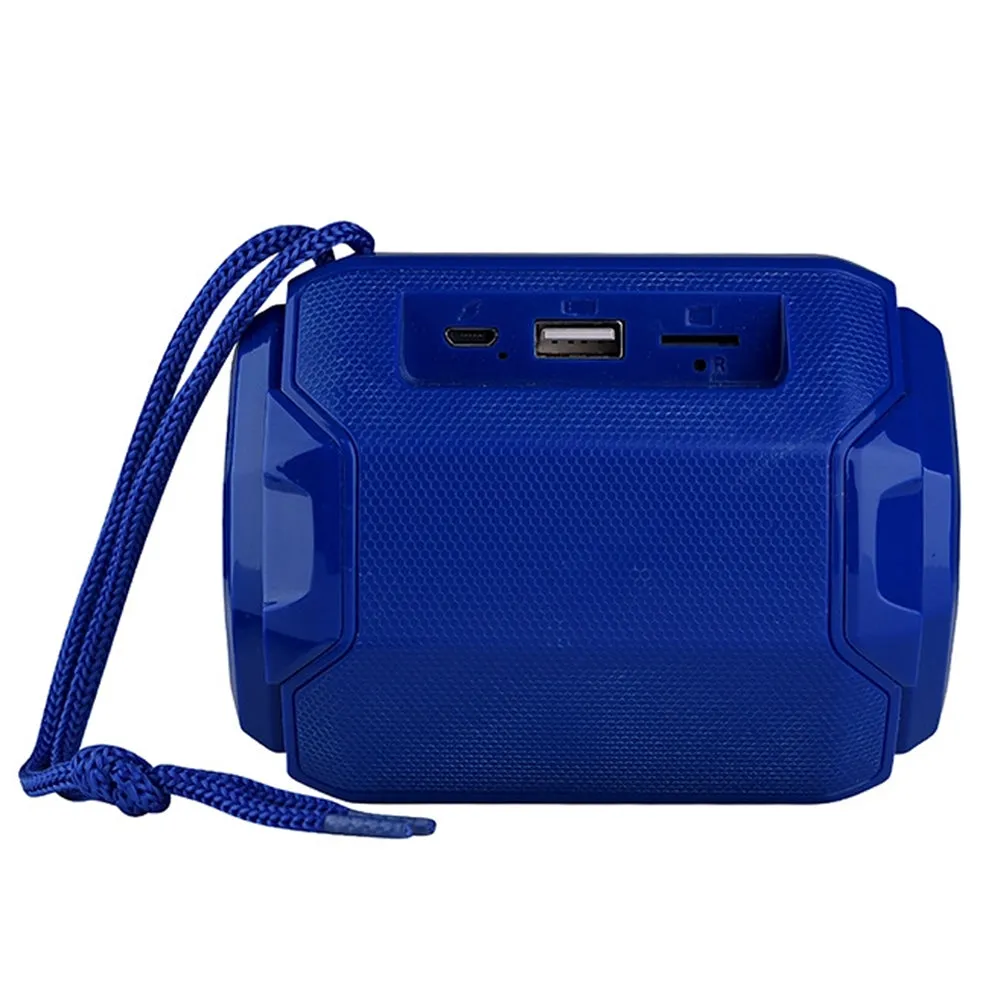 Portable Wirelessly BT Speaker With LEDs Light - Blue