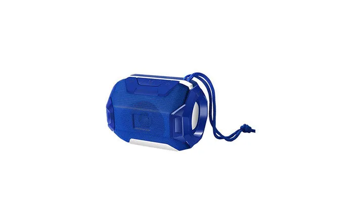 Portable Wirelessly BT Speaker With LEDs Light - Blue
