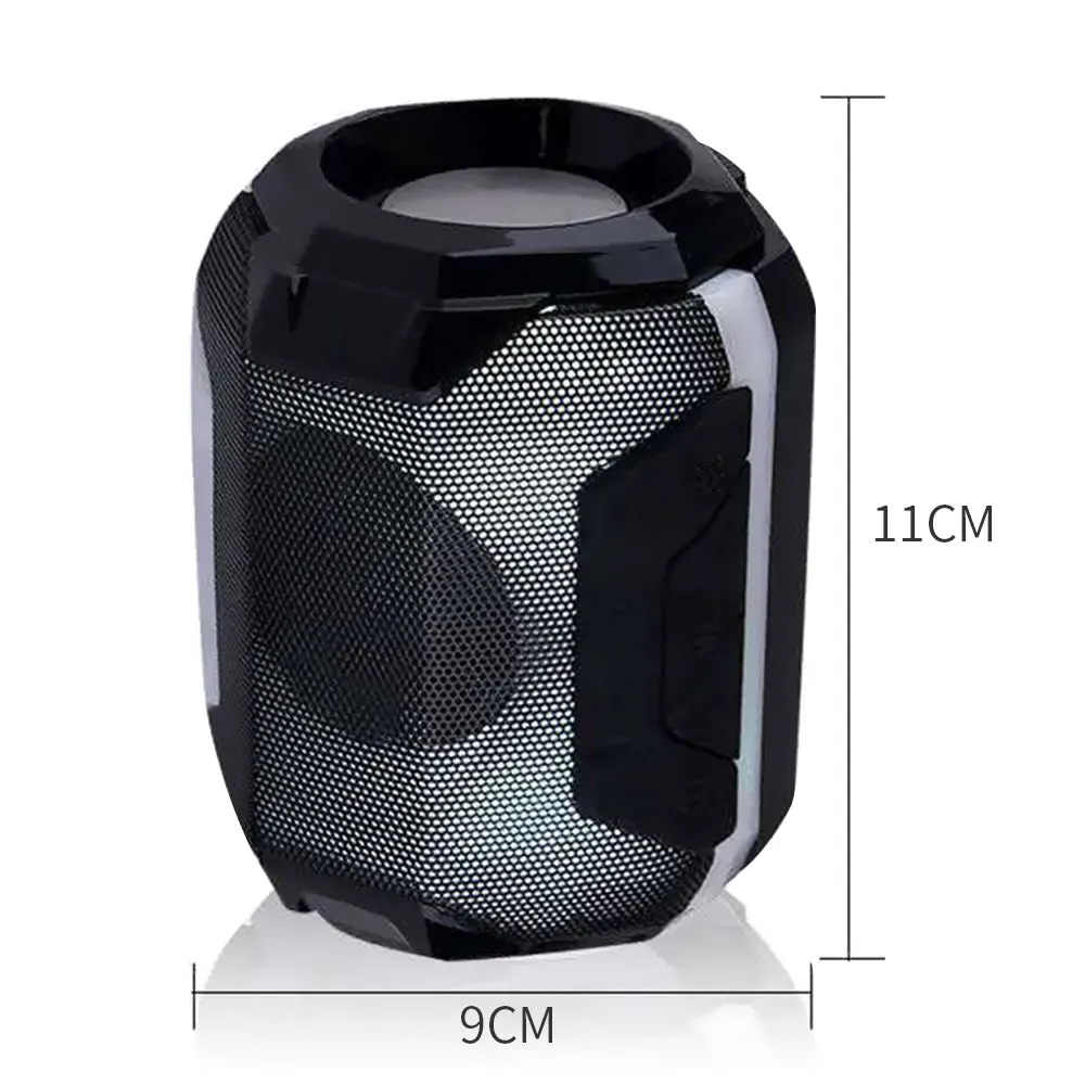 Portable Wirelessly BT Speaker With LEDs Light - Blue