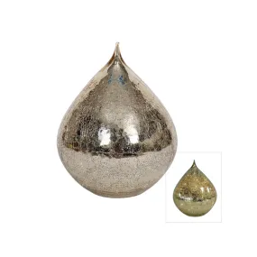Pure Christmas LED Teardrop Cone Mercury Gold 18 x 23cm