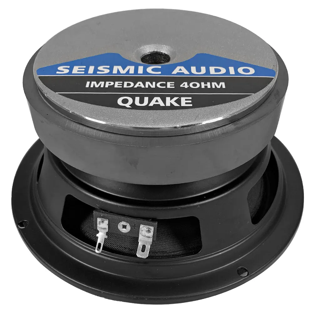 Quake 6"  - Pair of 6 Inch 4 Ohm Steel Frame Speaker Drivers