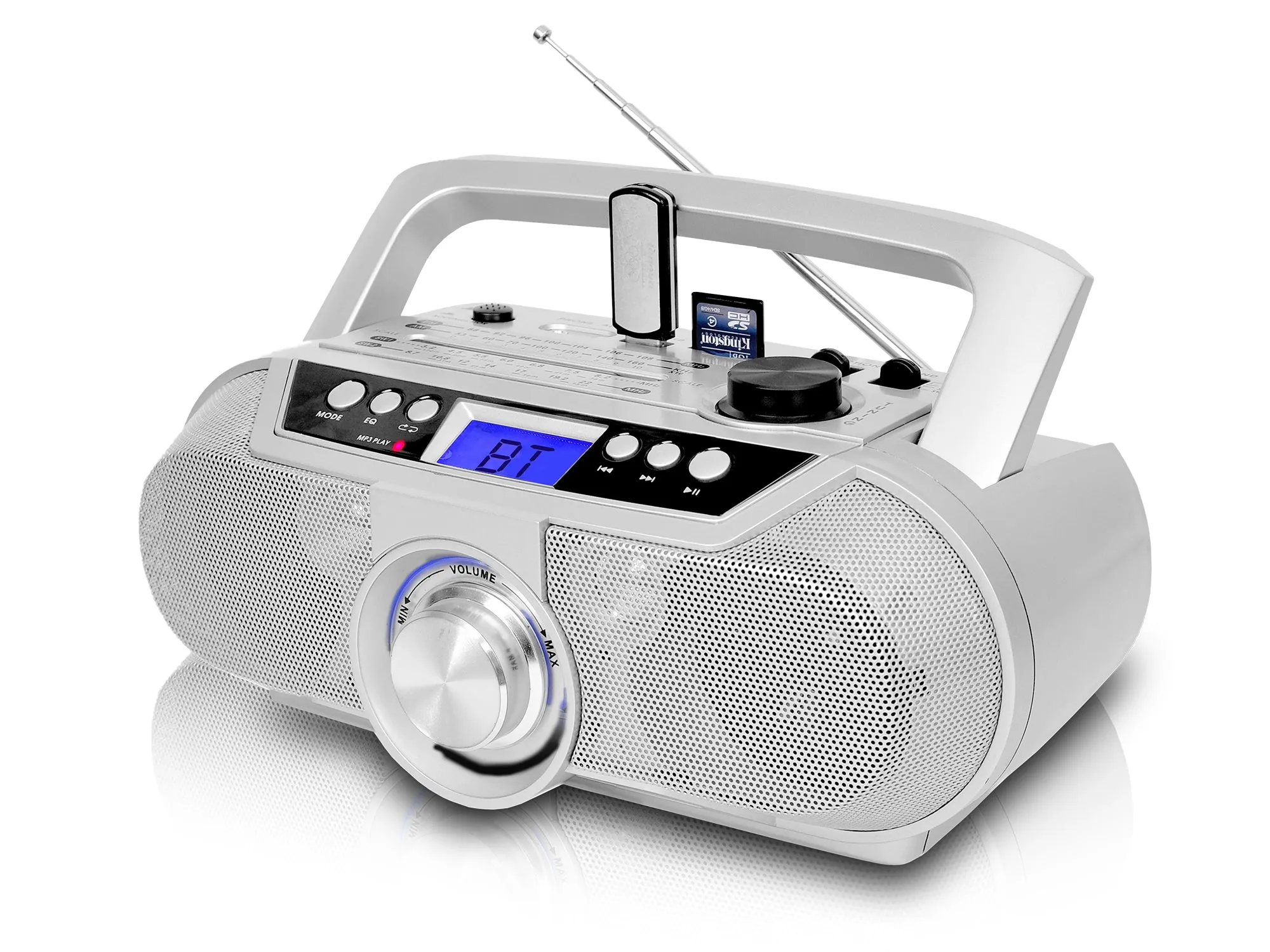 Rechargeable Bluetooth Portable Solar Powered Speaker with USB /SD Inputs