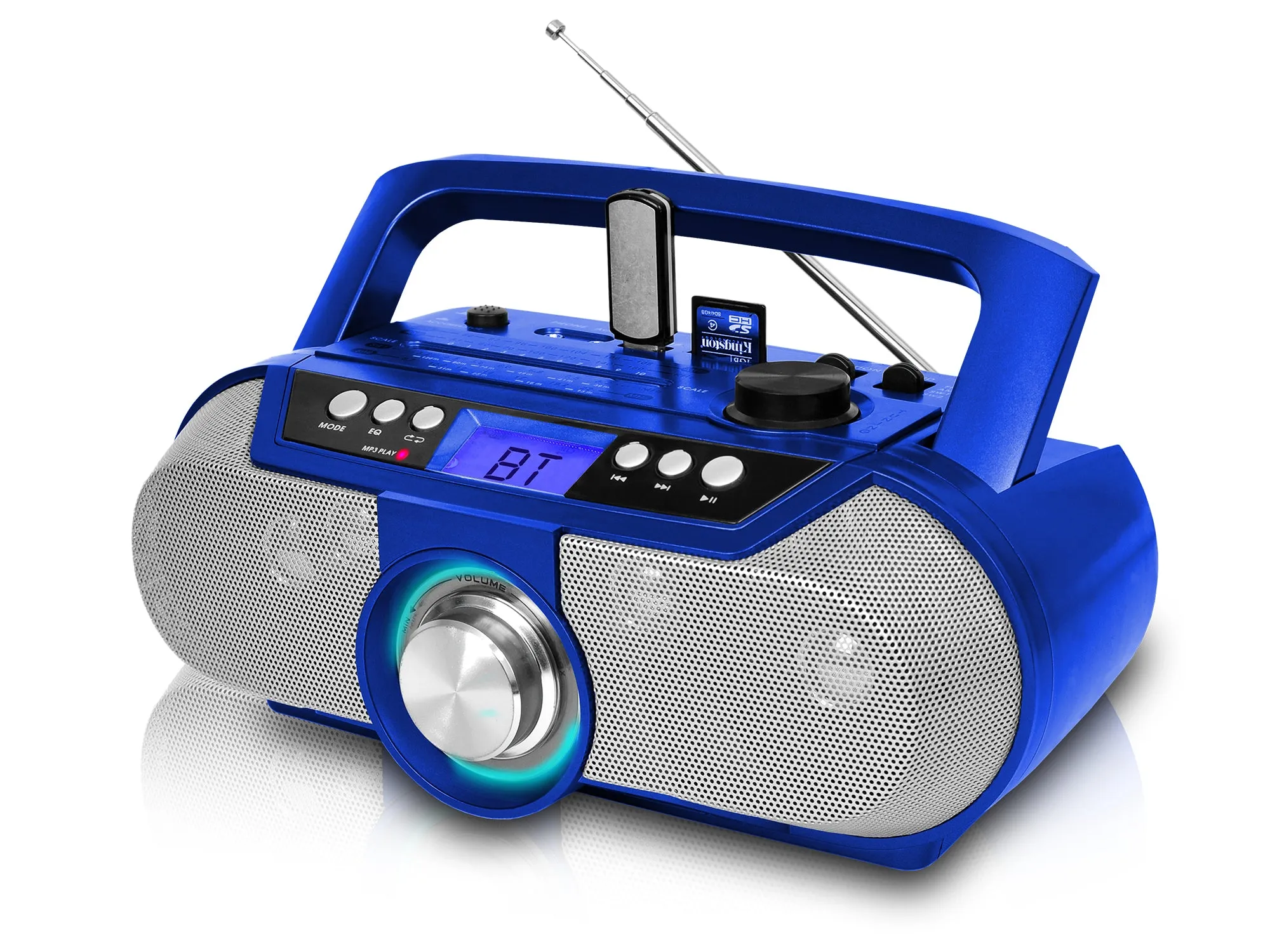 Rechargeable Bluetooth Portable Solar Powered Speaker with USB /SD Inputs