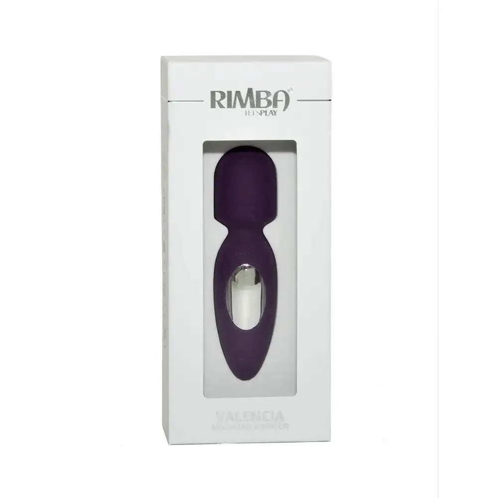 Rimba Silicone Purple Rechargeable Mini Wand Vibrator