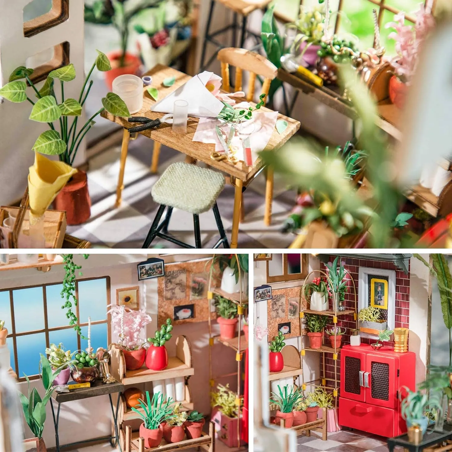 Rolife Emily’S Flower Shop 3D Diy Flowerist House Puzzle