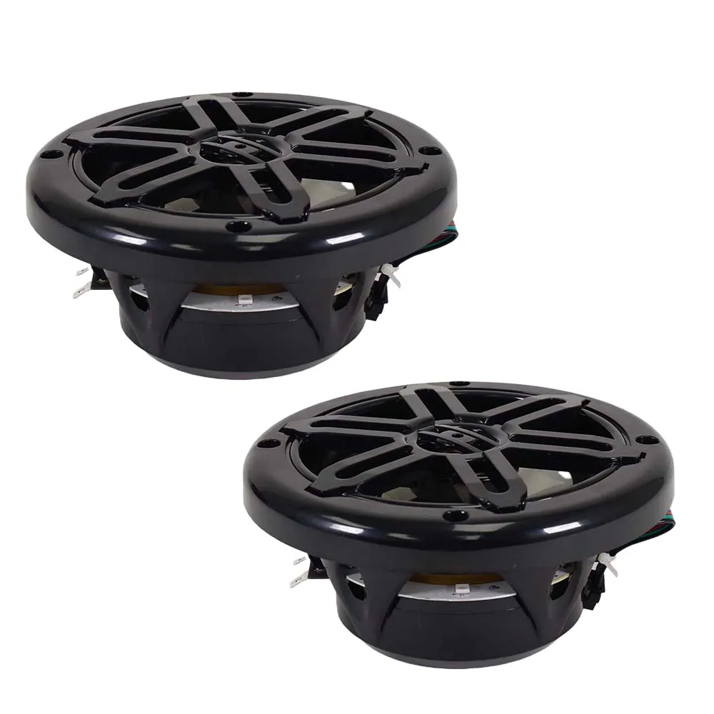 SA-525M01B-RGB - Pair of 5.25 Inch 100 Watt 2-Way Waterproof Boat/Marine Speakers with RGB Lights