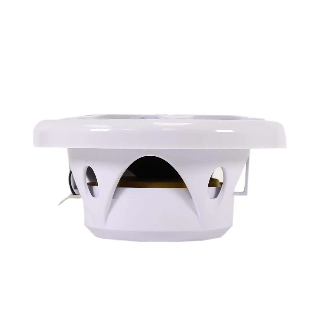 SA-525M01W - Pair of White 5.25 Inch 100 Watt 2-Way Waterproof Boat/Marine Speakers - 200 Watts Total