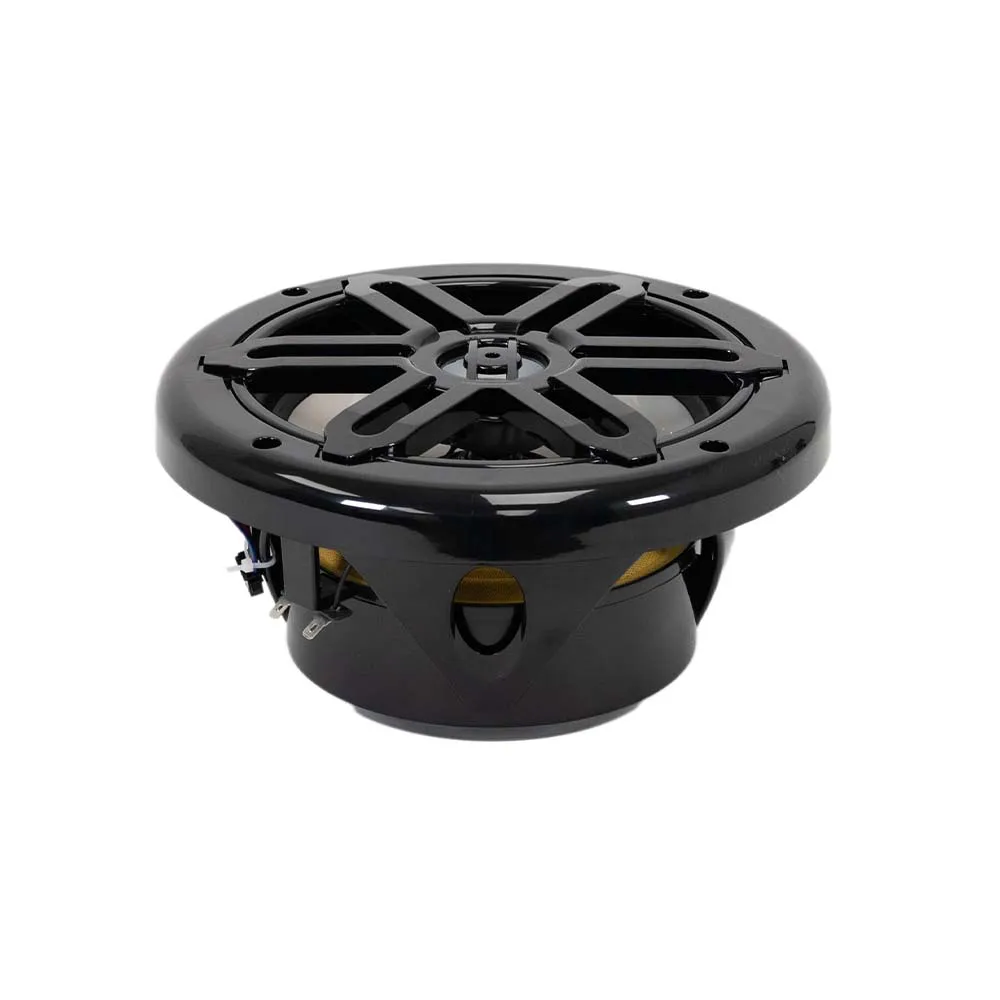SA-65M01B-RGB - Pair of Black 6.5 Inch 150 Watt 2-Way Waterproof Boat/Marine Speakers with RGB Lights