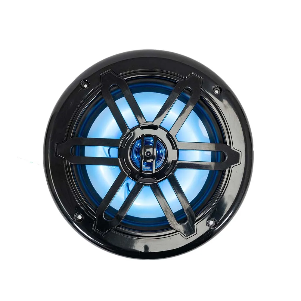 SA-65M01B-RGB - Pair of Black 6.5 Inch 150 Watt 2-Way Waterproof Boat/Marine Speakers with RGB Lights