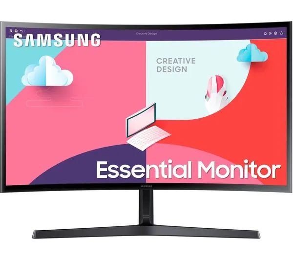Samsung Essential 27" Curved FullHD 1080p Monitor with Speakers