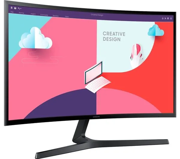 Samsung Essential 27" Curved FullHD 1080p Monitor with Speakers