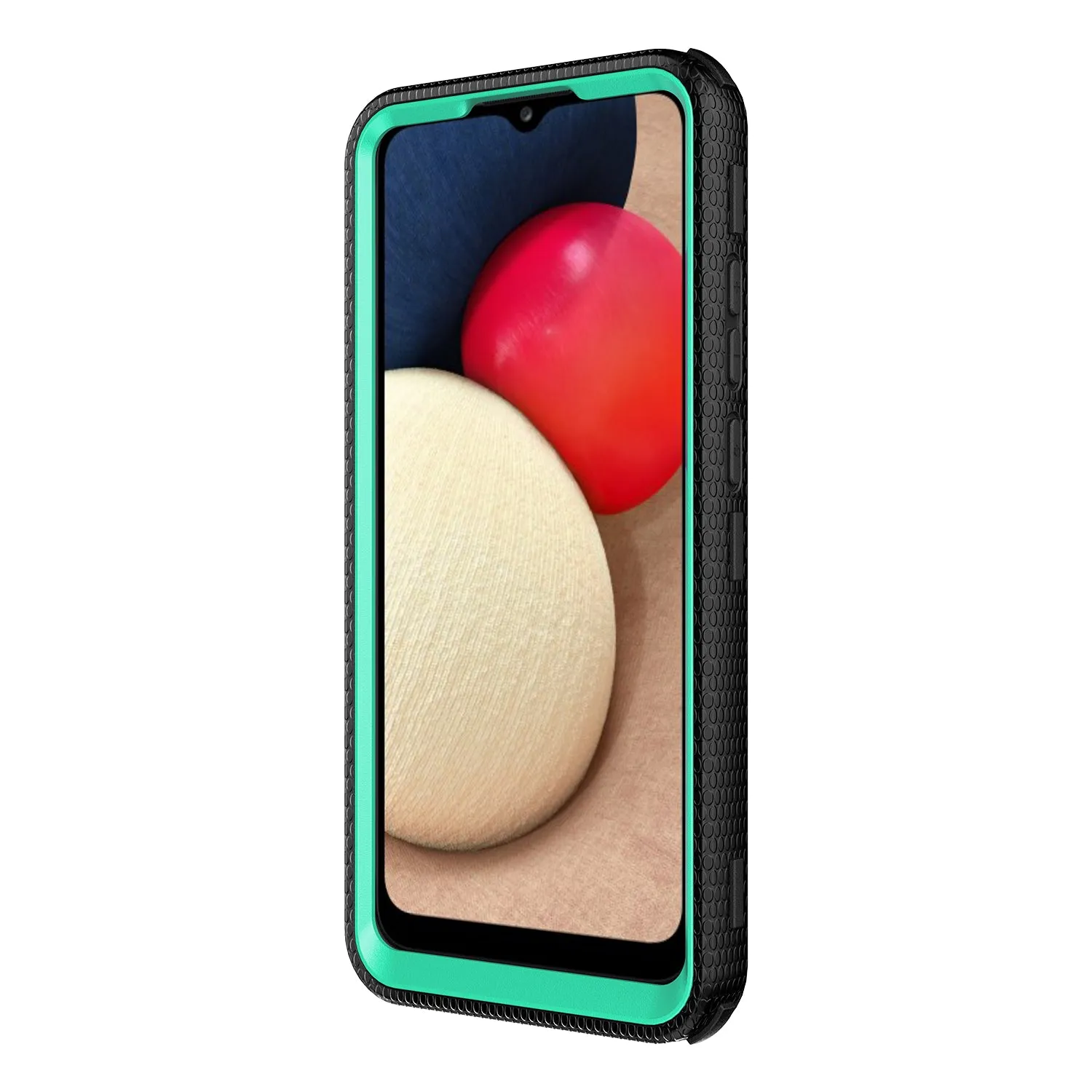 Samsung Galaxy A02s Case, Galaxy A02s Case, Triple Protection 3-1 w/ Built in Screen Protector Heavy Duty Holster Shell Combo Case - Teal