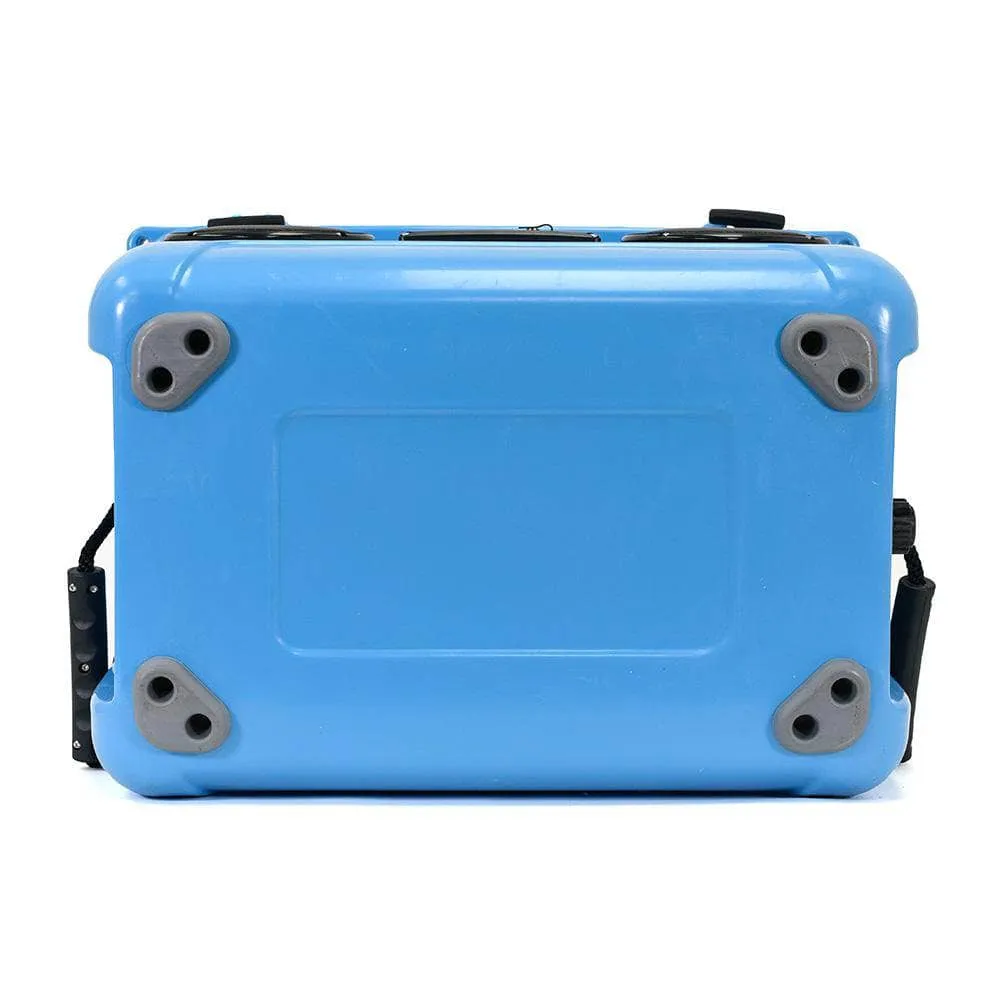 SC37WS-Blue - 37 Quart Blue Hard Cooler Box with Built-In Bluetooth Speakers