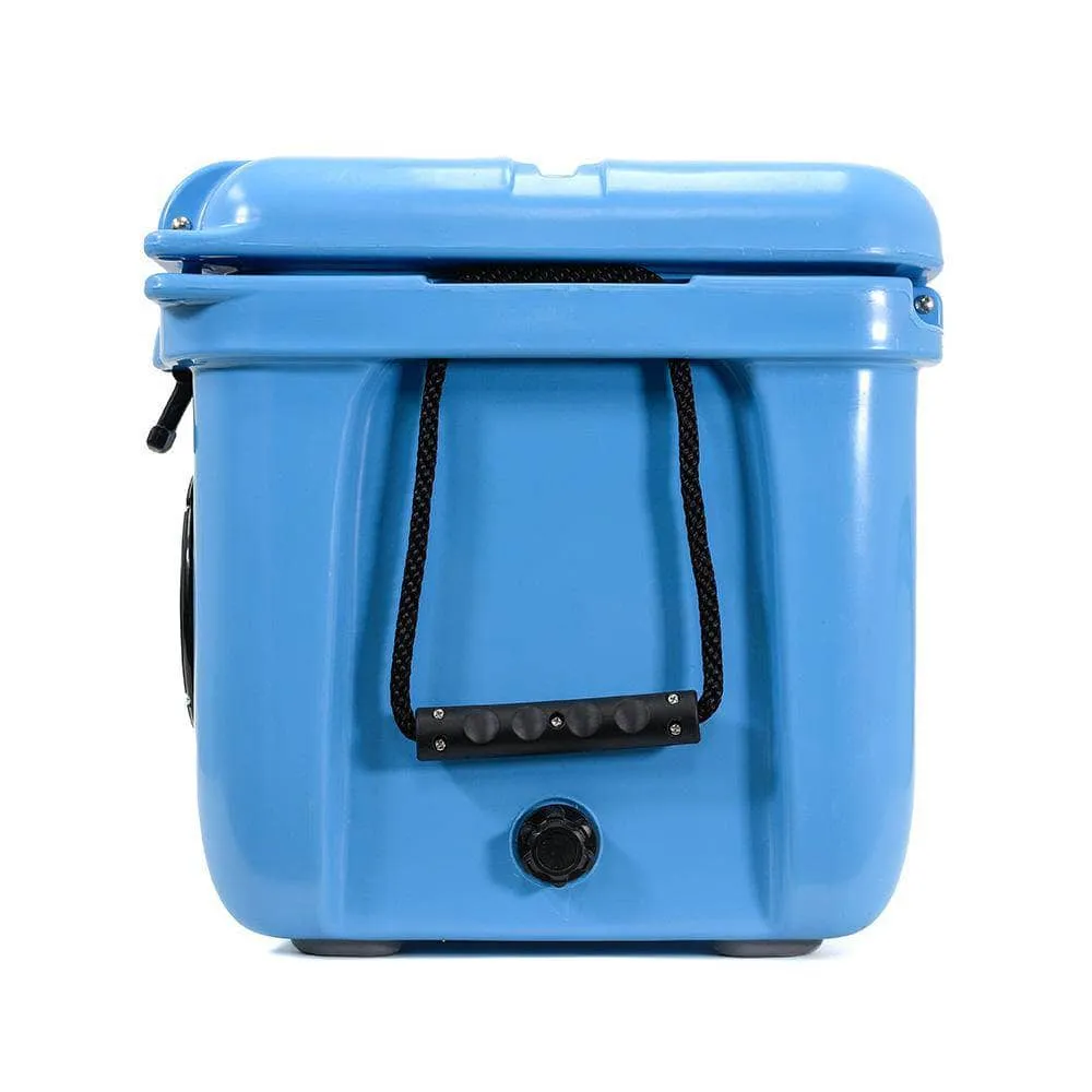 SC37WS-Blue - 37 Quart Blue Hard Cooler Box with Built-In Bluetooth Speakers