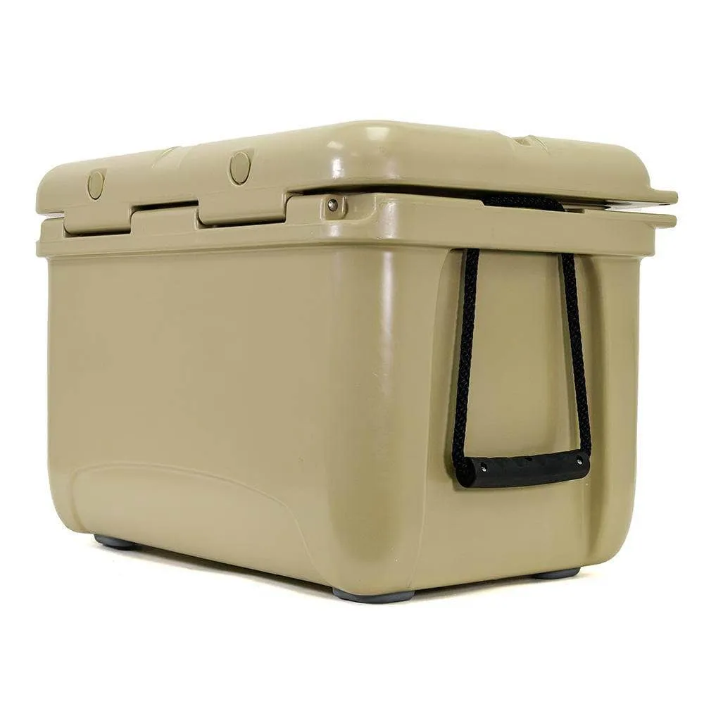 SC37WS-Tan - 37 Quart Tan Hard Cooler Box with Built-In Bluetooth Speakers