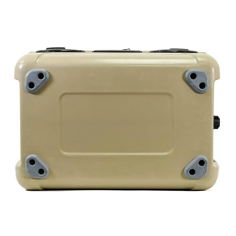 SC37WS-Tan - 37 Quart Tan Hard Cooler Box with Built-In Bluetooth Speakers