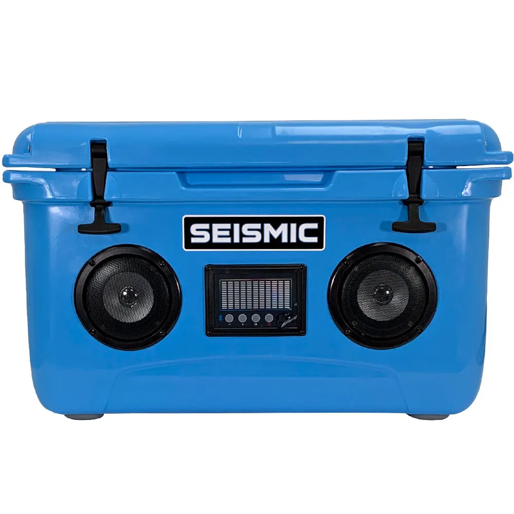 SC48WS-Blue - 48 Quart Blue Hard Cooler Box with Built-In Bluetooth Speakers