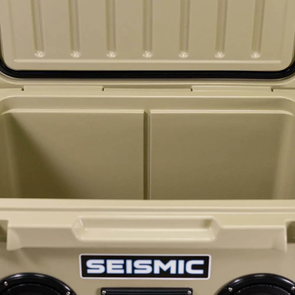 SC48WS-Tan - 48 Quart Tan Hard Cooler Box with Built-In Bluetooth Speakers