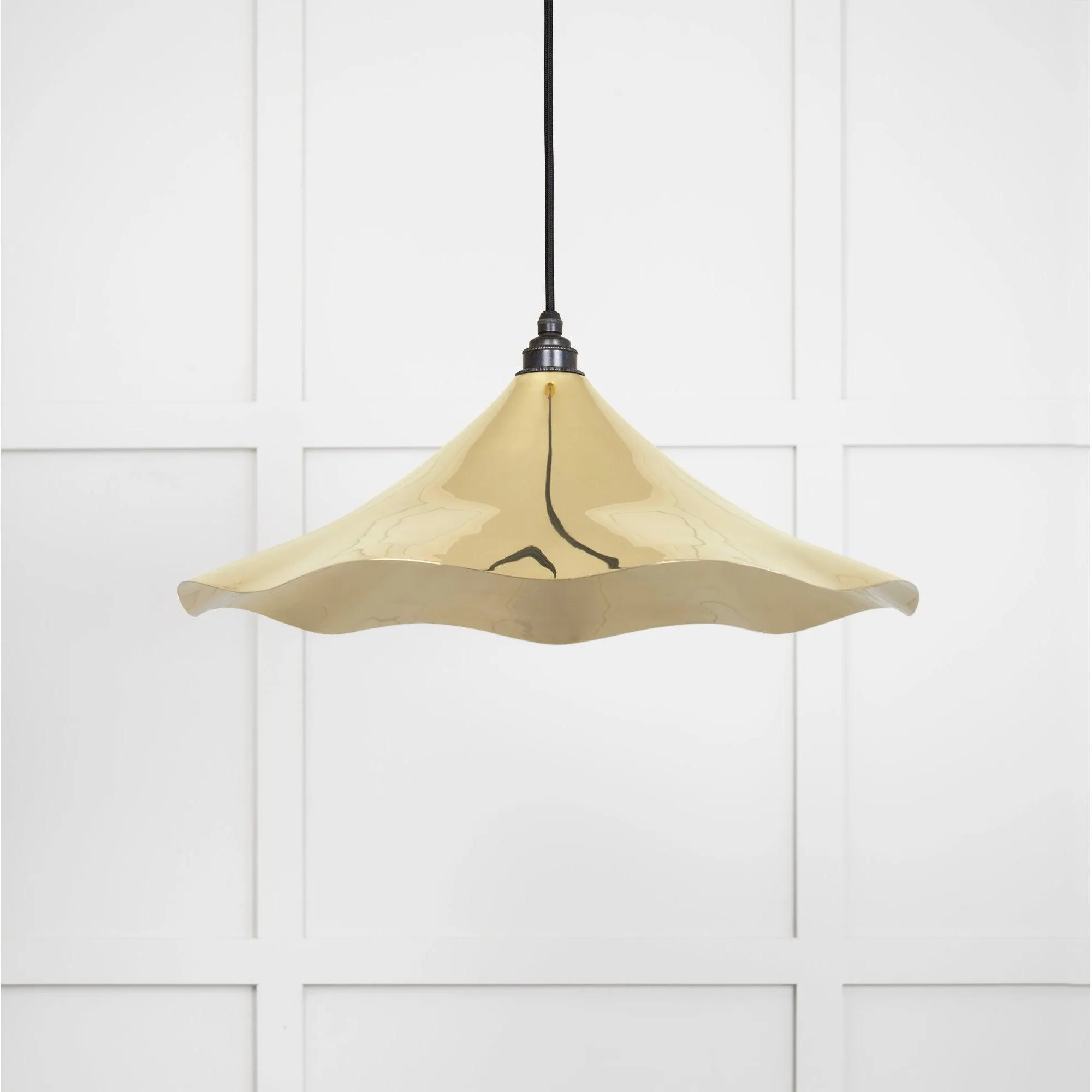 Smooth Brass Flora Pendant | From The Anvil