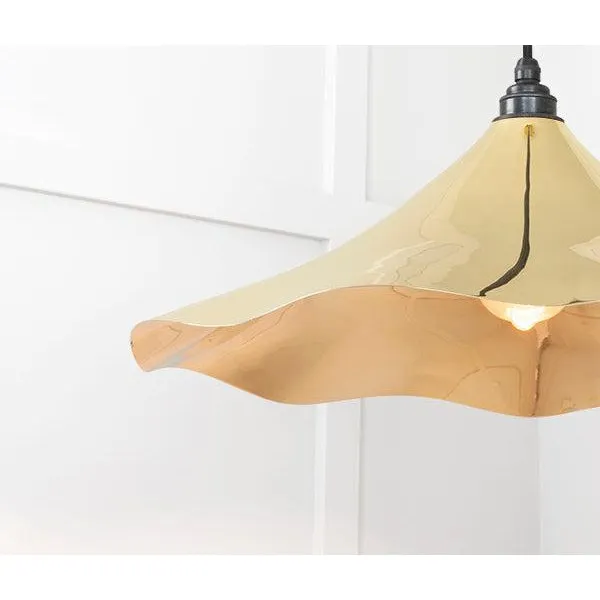 Smooth Brass Flora Pendant | From The Anvil