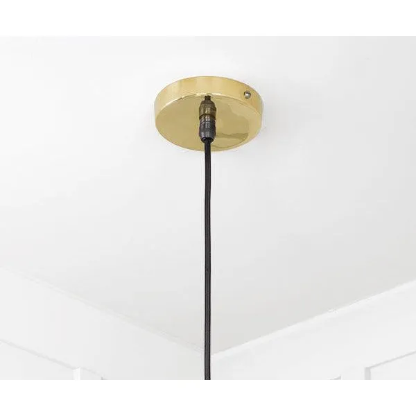 Smooth Brass Flora Pendant | From The Anvil