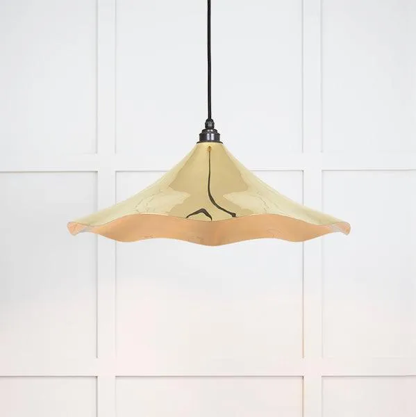 Smooth Brass Flora Pendant | From The Anvil