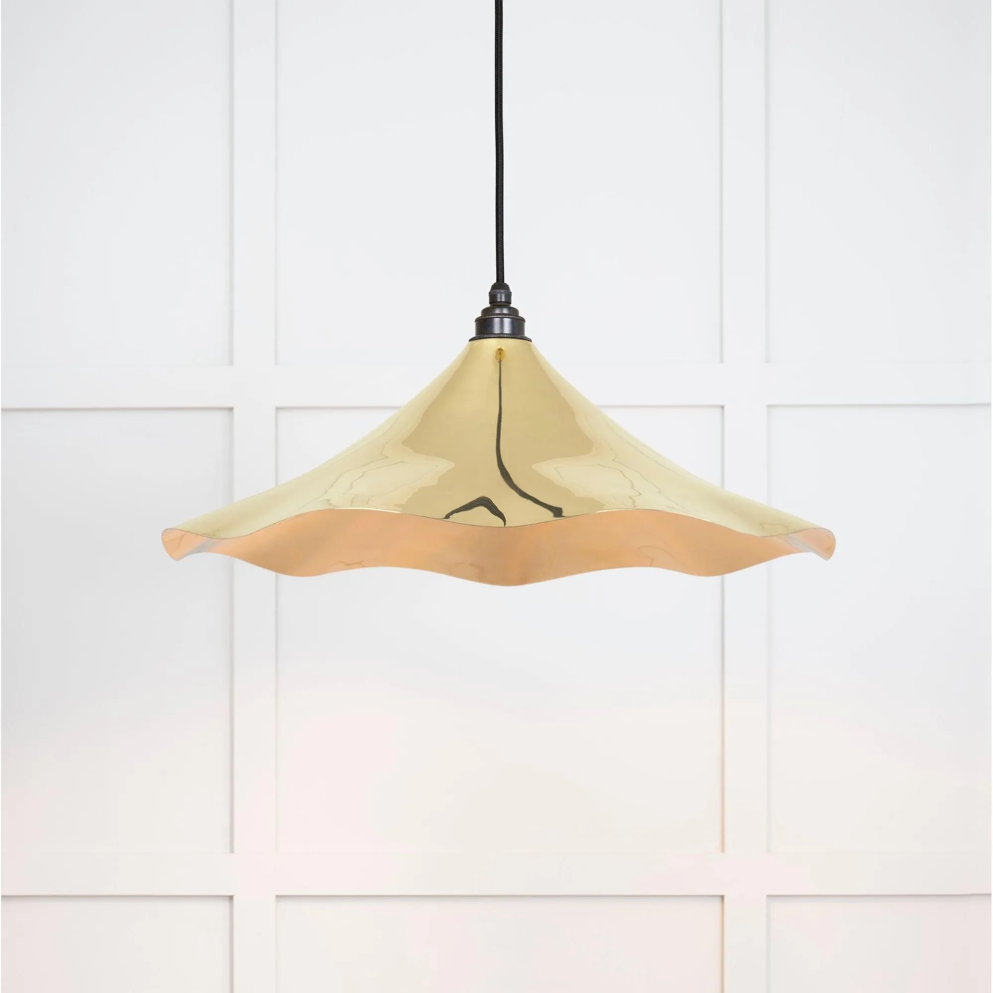 Smooth Brass Flora Pendant | From The Anvil