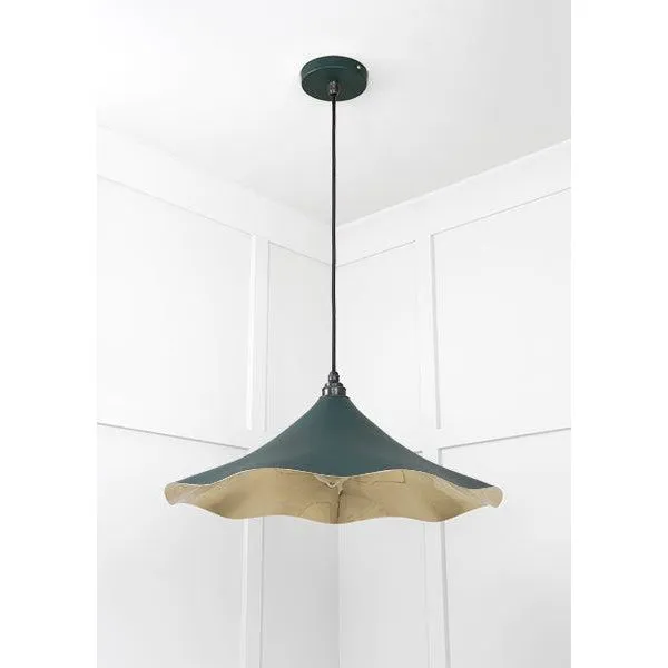 Smooth Brass Flora Pendant in Dingle | From The Anvil