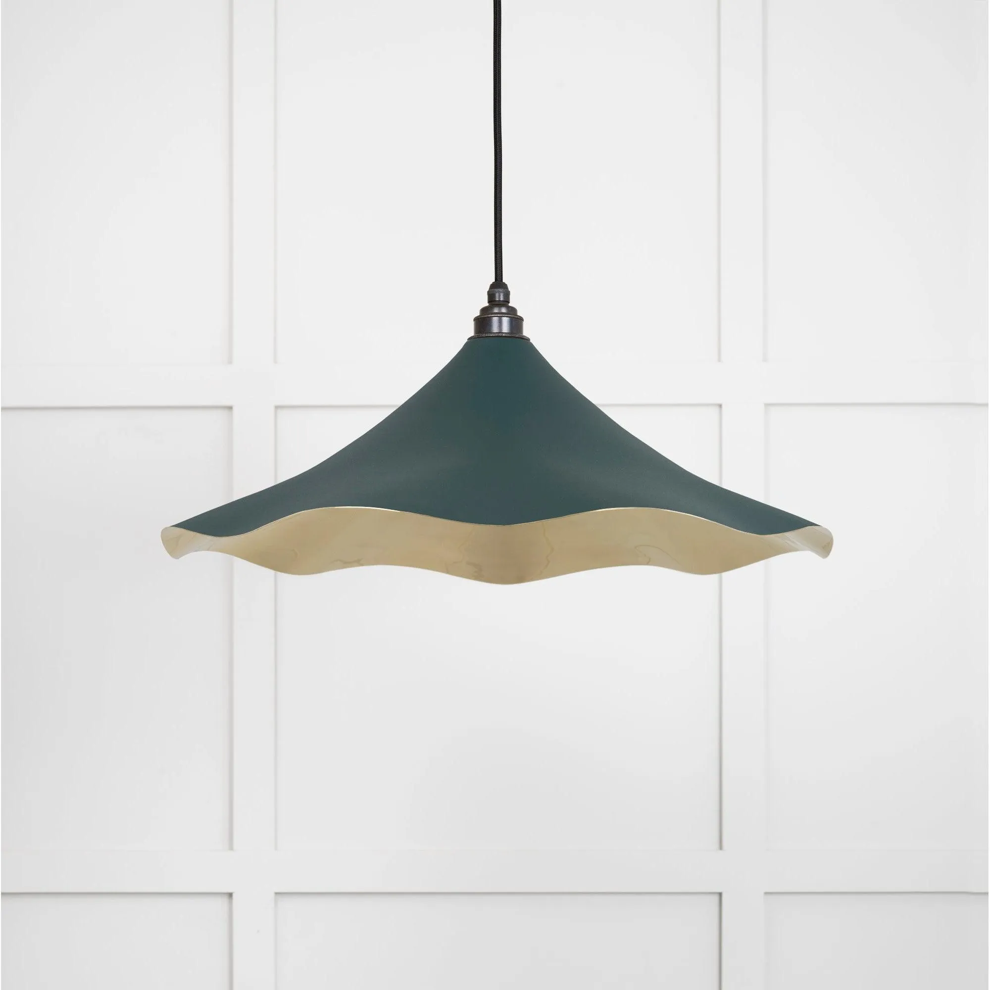 Smooth Brass Flora Pendant in Dingle | From The Anvil
