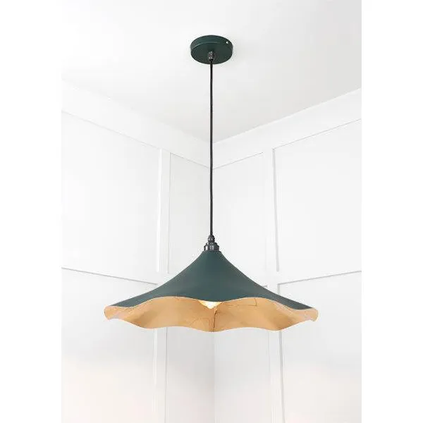 Smooth Brass Flora Pendant in Dingle | From The Anvil