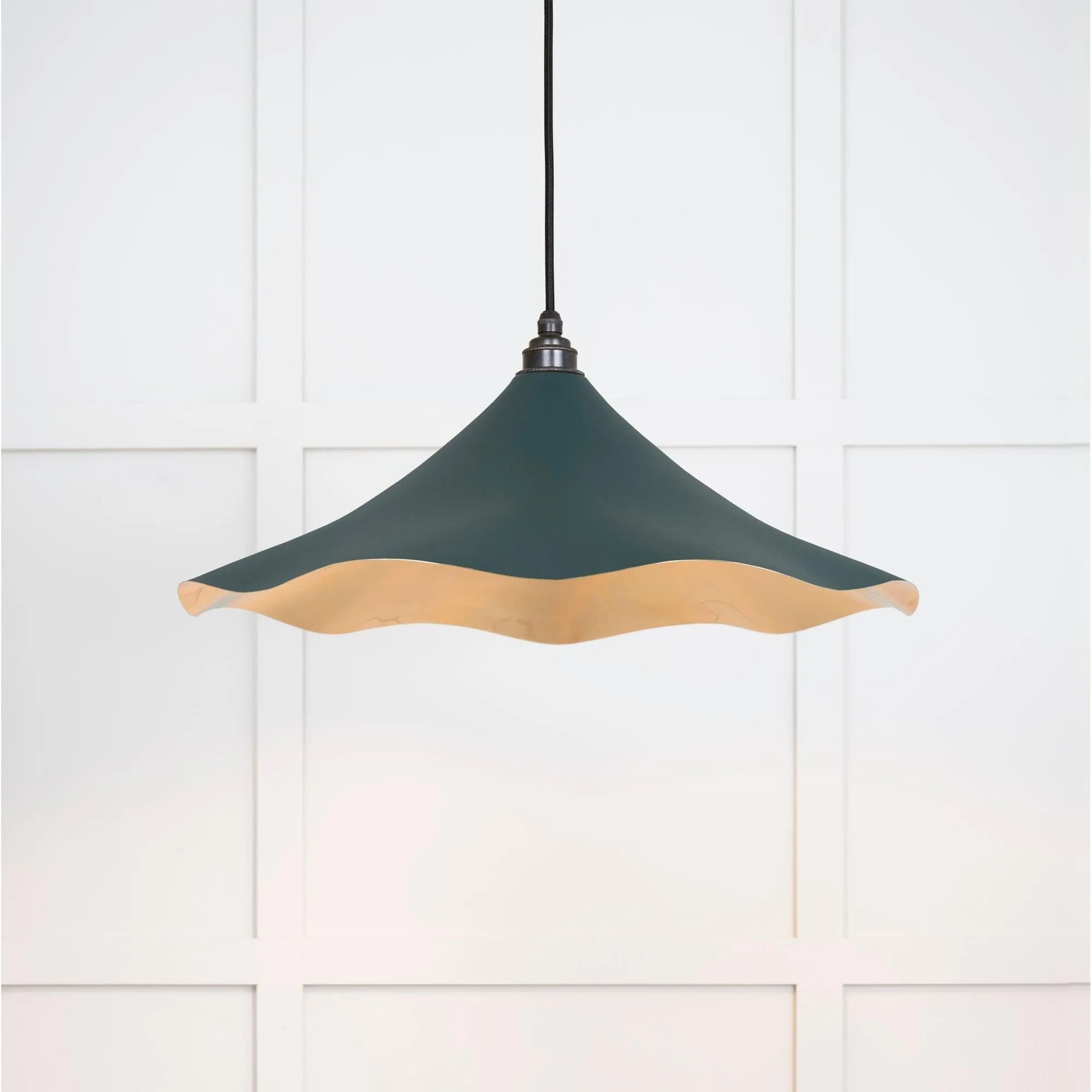 Smooth Brass Flora Pendant in Dingle | From The Anvil