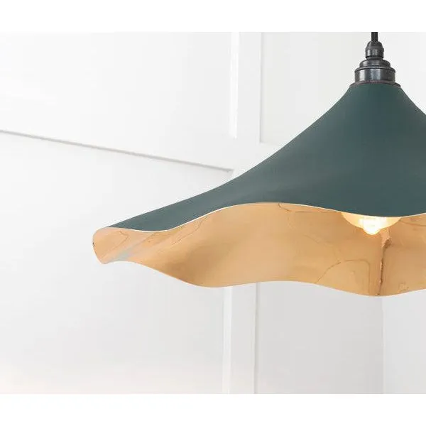 Smooth Brass Flora Pendant in Dingle | From The Anvil