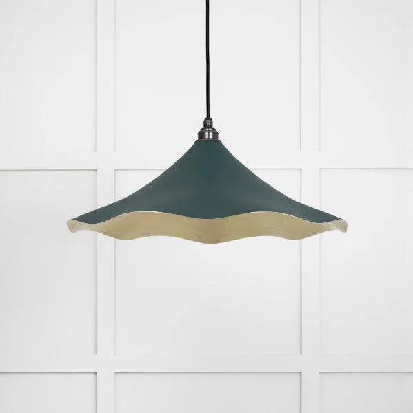 Smooth Brass Flora Pendant in Dingle | From The Anvil