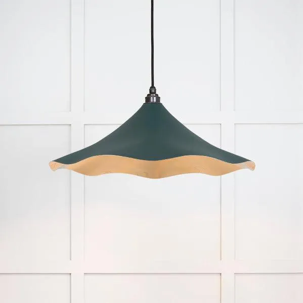Smooth Brass Flora Pendant in Dingle | From The Anvil