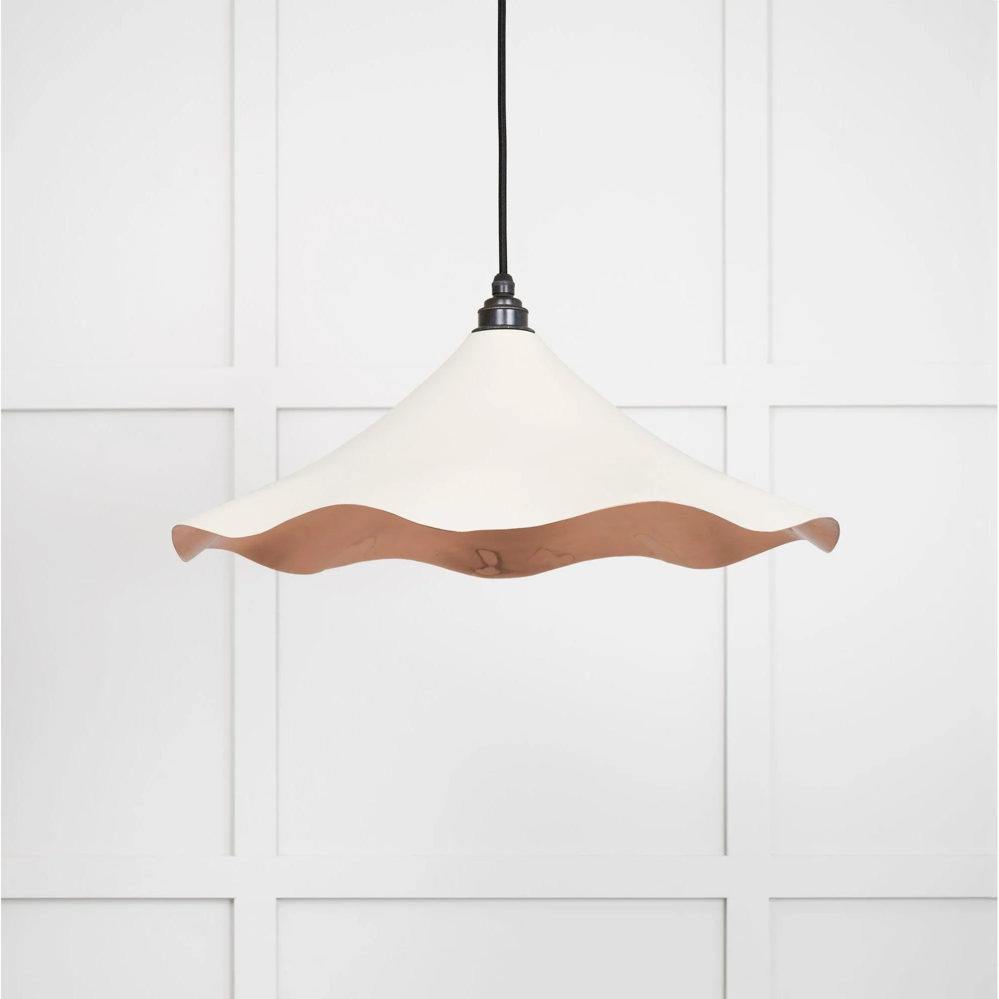 Smooth Copper Flora Pendant in Teasel | From The Anvil