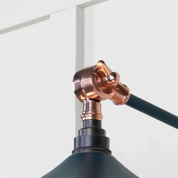 Smooth Copper Flora Wall Light in Dusk | From The Anvil